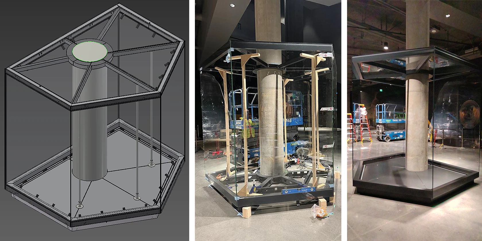 California Science Center case build