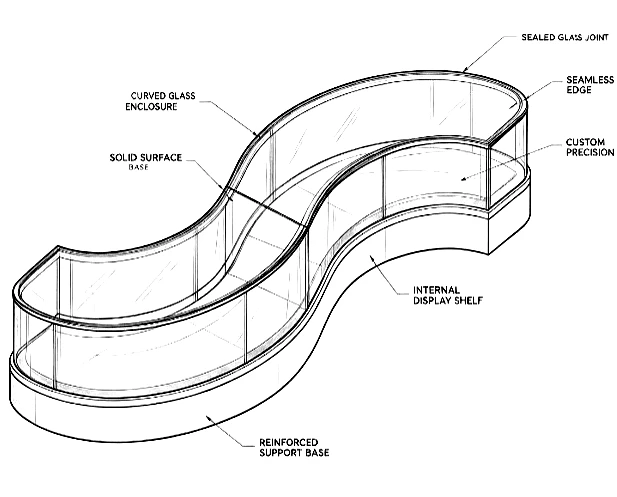 bespoke showcases CAD design